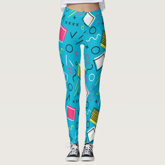 Geometrisch patroon 4 leggings (Voorkant)