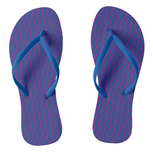Geometrisch patroon 4 teenslippers (Voetbed)