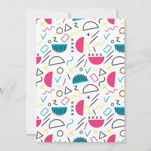 Geometrisch patroon 5 bedankkaart (Voorkant)