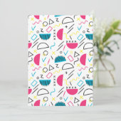 Geometrisch patroon 5 bedankkaart (Staand voorkant)