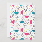 Geometrisch patroon 5 bedankkaart (Achterkant)