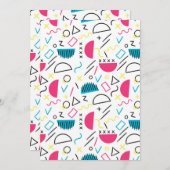 Geometrisch patroon 5 bedankkaart (Voorkant / Achterkant)