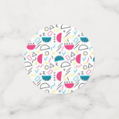 Geometrisch patroon 5 confetti (Kleine voorkant)
