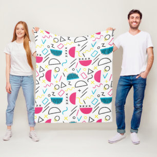 Geometrisch patroon 5 fleece deken