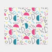 Geometrisch patroon 5 fleece deken (Voorkant (Horizontaal))