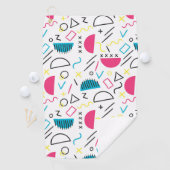 Geometrisch patroon 5 golfhanddoek (Insitu)