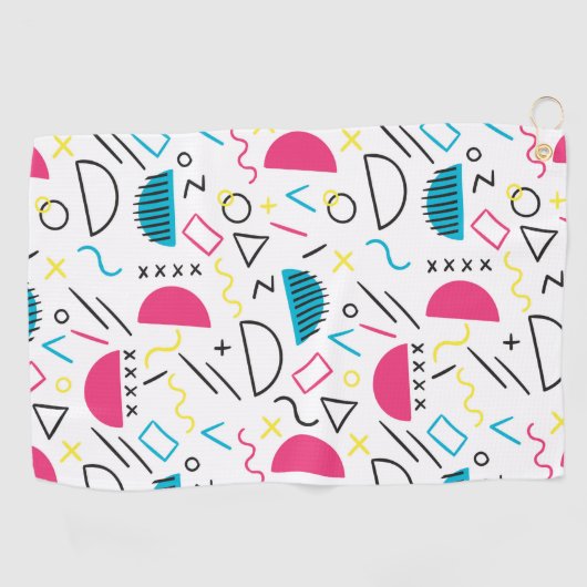 Geometrisch patroon 5 golfhanddoek (Horizontaal)