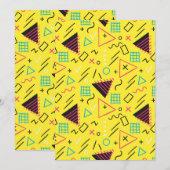 Geometrisch patroon 6 bedankkaart (Voorkant / Achterkant)