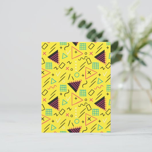 Geometrisch patroon 6 briefkaart (Staand voorkant)