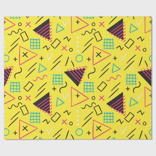 Geometrisch patroon 6 cadeaupapier (Vlak)