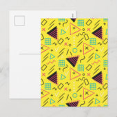 Geometrisch patroon 6 feestdagenkaart (Voorkant / Achterkant)