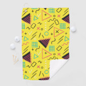 Geometrisch patroon 6 golfhanddoek (Insitu)