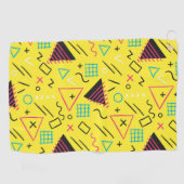 Geometrisch patroon 6 golfhanddoek (Horizontaal)