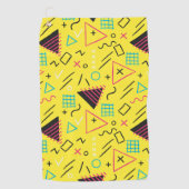 Geometrisch patroon 6 golfhanddoek (Voorkant)
