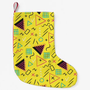 Geometrisch patroon 6 kleine kerstsok
