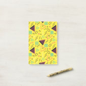 Geometrisch patroon 6 post-it® notes (Op bureau)