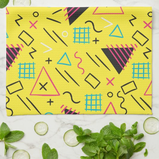 Geometrisch patroon 6 theedoek (Gevouwen)
