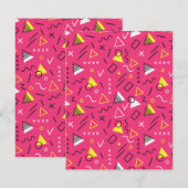 Geometrisch patroon 7 notitiekaartje (Voorkant / Achterkant)