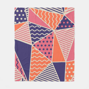 Geometrisch patroon. Abstracte driehoek achtergron Fleece Deken