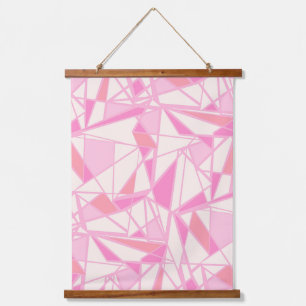 Geometrisch patroon abstracte kleur roze hangend wandkleed