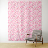 Geometrisch patroon abstracte kleur roze wandkleed (In situ)