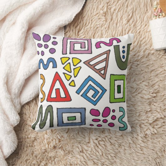 Geometrisch patroon abstracte ontwerpen modern kussen (Deken)