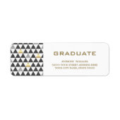 Geometrisch patroon | ADRESETIKETTEN AFSTUDEREN Etiket (Voorkant)