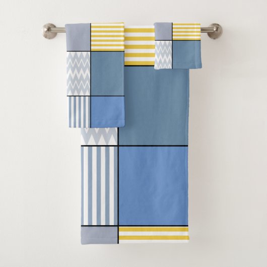 Geometrisch patroon bad handdoek (Insitu)