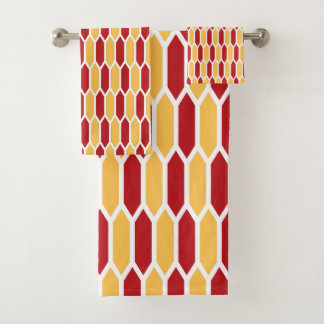 Geometrisch patroon bad handdoek