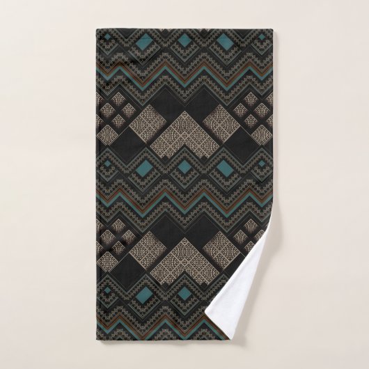 Geometrisch patroon bad handdoek (Handdoek)