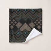Geometrisch patroon bad handdoek (Wasdoekje)