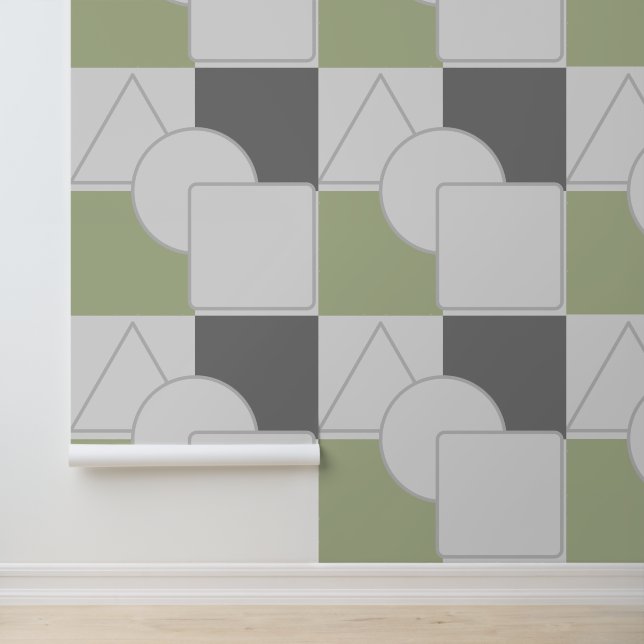 Geometrisch patroon behang (Applicatie)