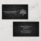 Geometrisch patroon | Boom-pictogram Visitekaartje (Voorkant / Achterkant)