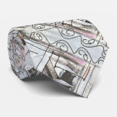 Geometrisch patroon boulevard-Abstract Stropdas (Opgerold)