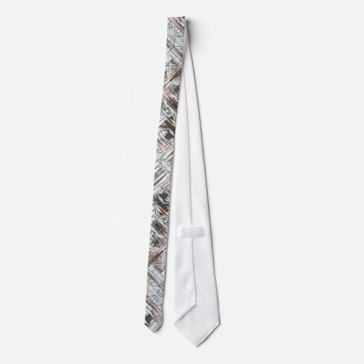 Geometrisch patroon boulevard-Abstract Stropdas (Achterkant)