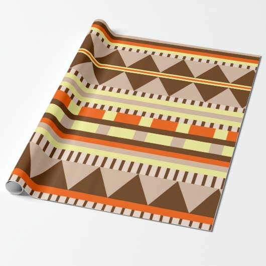Geometrisch patroon cadeaupapier (Uitgerold)