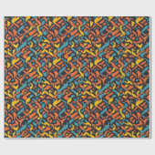 Geometrisch patroon cadeaupapier (Vlak)