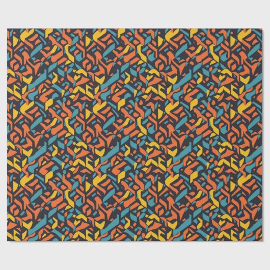 Geometrisch patroon cadeaupapier (Vlak)