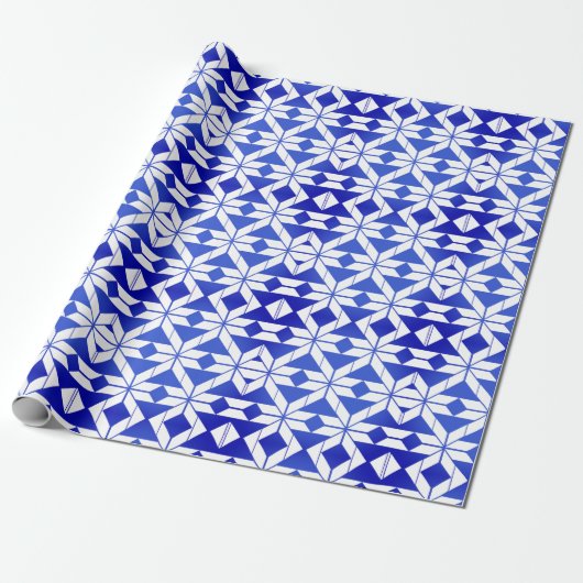 Geometrisch patroon cadeaupapier (Uitgerold)