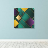 Geometrisch patroon canvas afdruk (Insitu (Houten vloer))