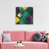 Geometrisch patroon canvas afdruk (Insitu (Woonkamer))