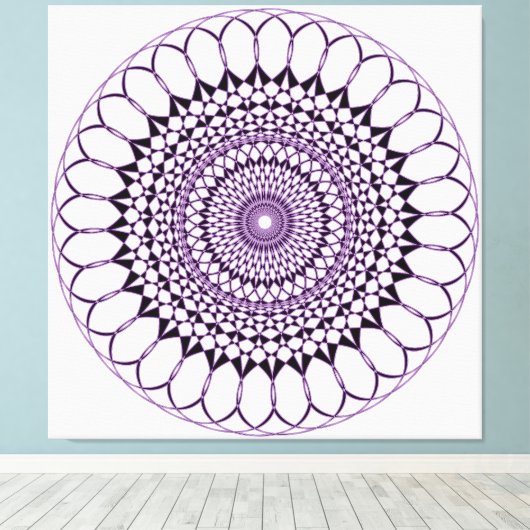 Geometrisch patroon canvas afdruk (Insitu (Houten vloer))