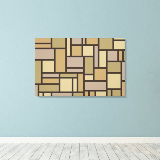 Geometrisch Patroon canvas afdrukken (Insitu (Houten vloer))