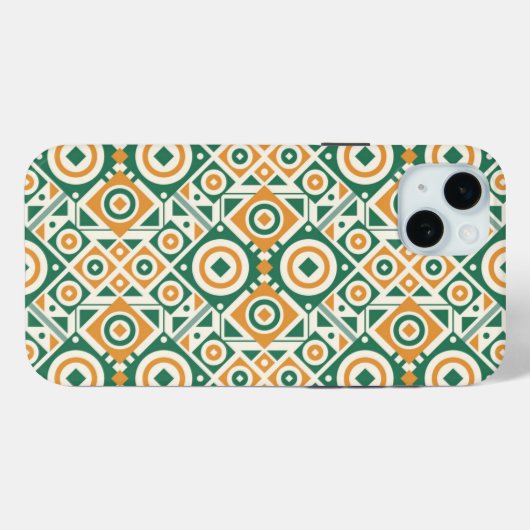 Geometrisch patroon Case-Mate iPhone case (Achterkant (horizontaal))