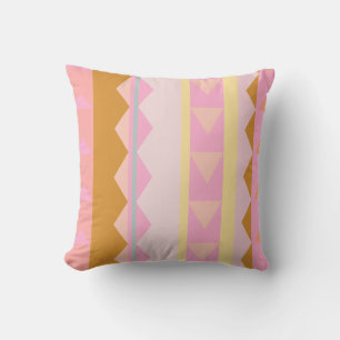 Geometrisch patroon Cute Roze en Pastel Colors Kussen