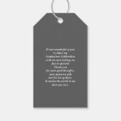 Geometrisch patroon Dank u wel | Afstuderen Favor Cadeaulabel (Achterkant)