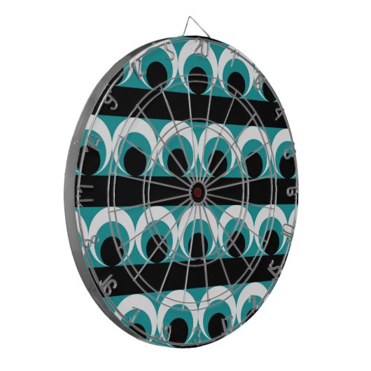 Geometrisch patroon dartbord (Voorkant Links)