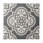 Geometrisch patroon Decoratief Quatrefoil Ceramic  Tegeltje (Voorkant)