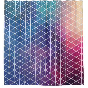 Geometrisch patroon douchegordijn