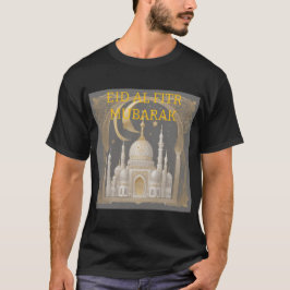 Geometrisch patroon Eid Al Fitr Tshirt voor Heren